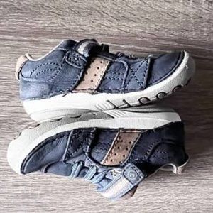 Stride Rite First Walker Navy "Artie" Shoe Size 5 XW